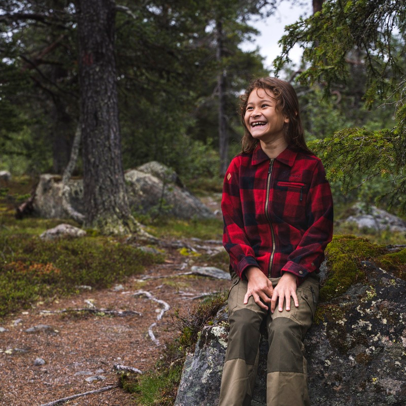 Pinewood Lappland byxor barn - Rostig rosa/svart