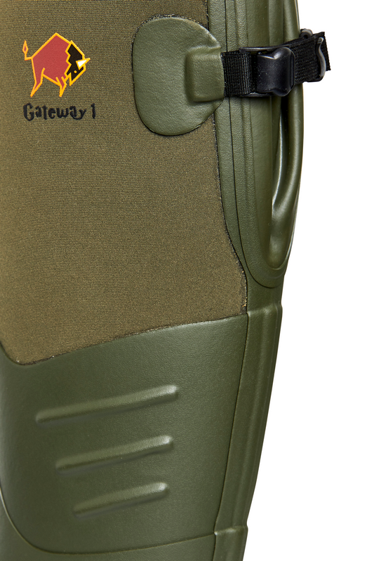 Gateway1 Woodwalker WIDE -18" 4 mm neopren nedfällbara jaktstövlar - Grön