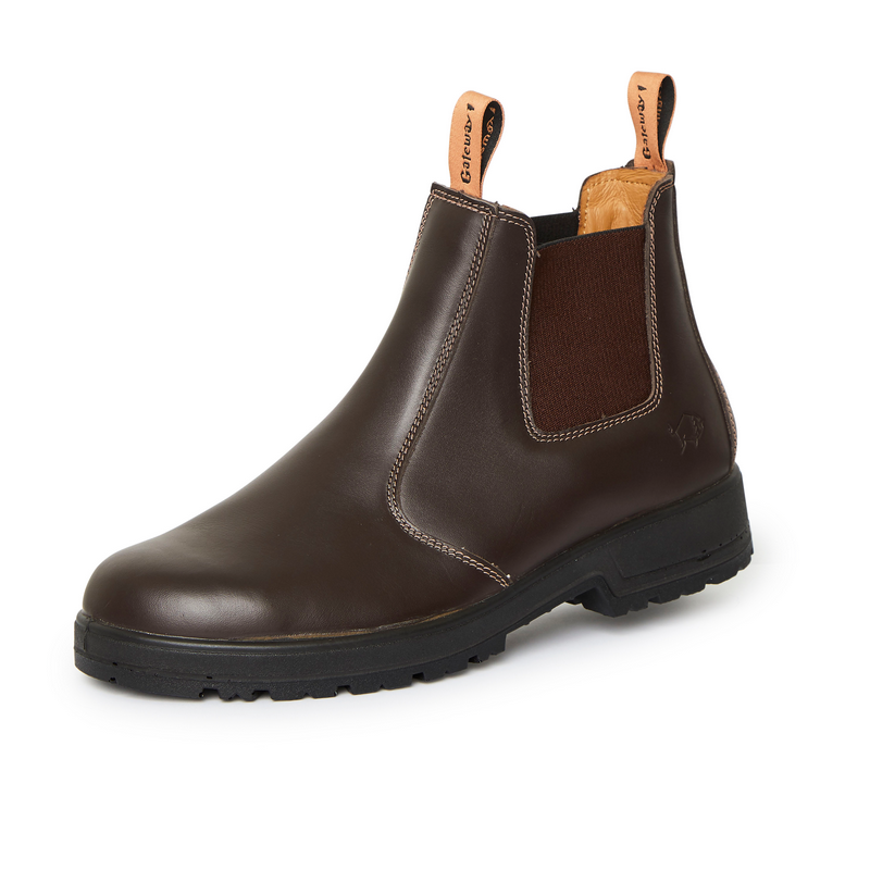 Gateway1 - Chelsea boot 6" - Äkta läder - Kaffe