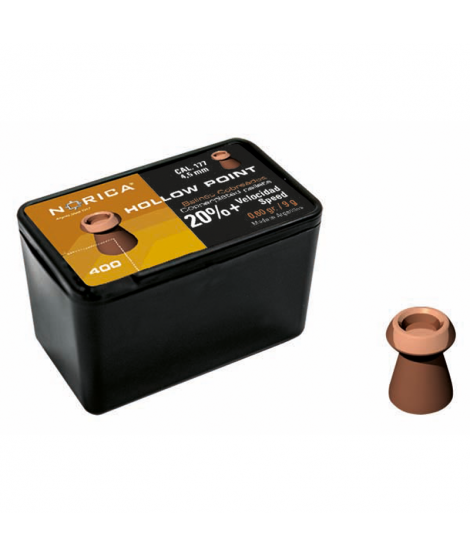 Norica - 4,5/.177 koppar hålspetshagel - 400 st.