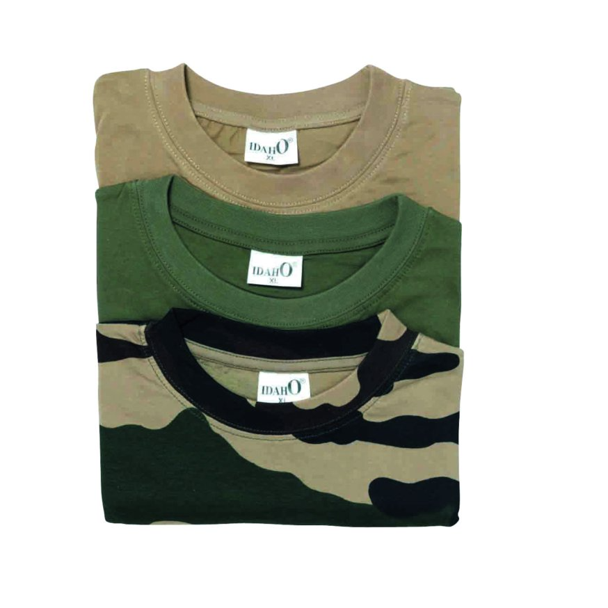 Percussion T-shirt 3-pack - Beige/Grön/Camo