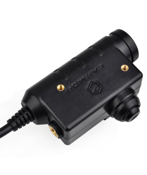 Earmor M52 PTT för Motorola 2 pin - Med lös fingerknapp