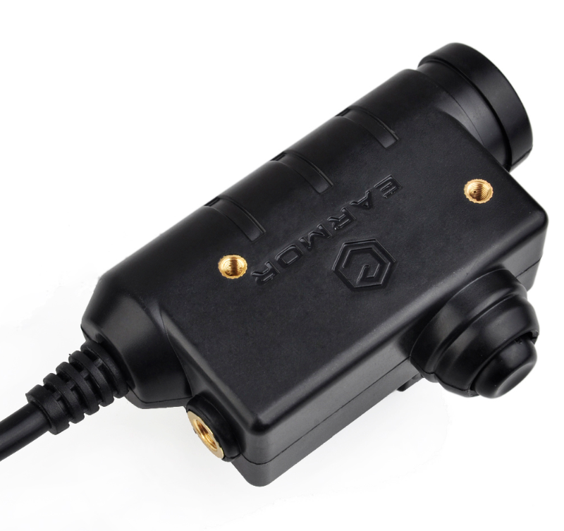 Earmor M52 PTT för Motorola 2 pin - Med lös fingerknapp