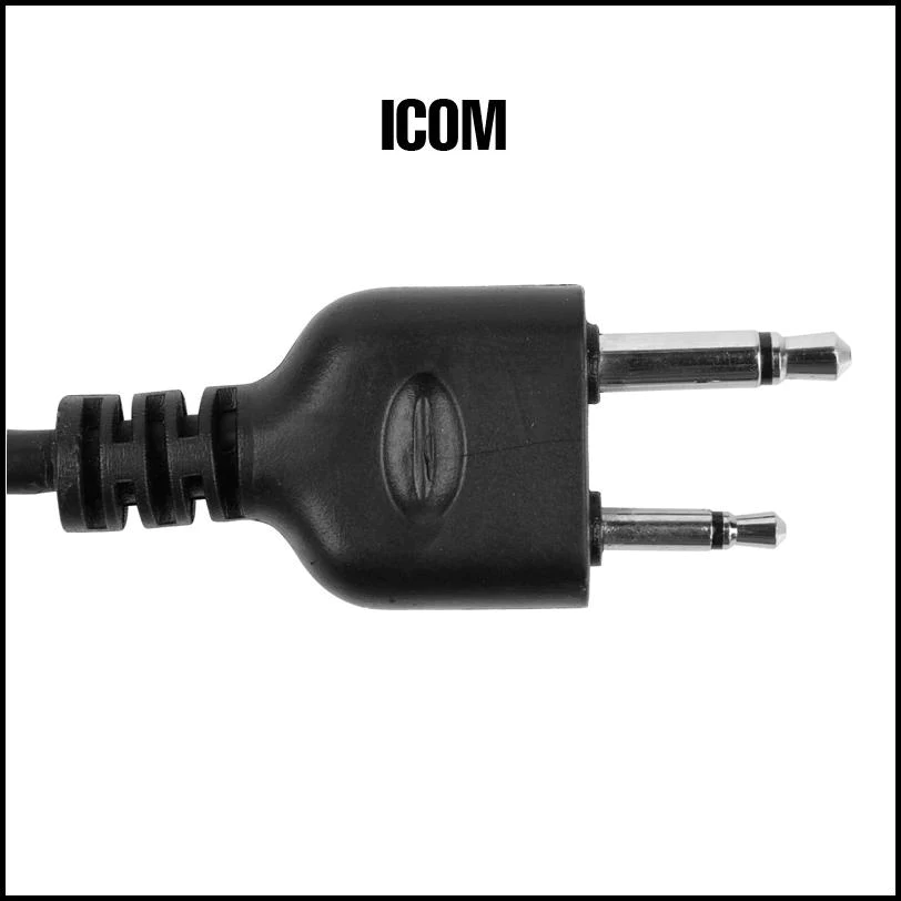 Earmor M52 PTT för ICOM - Med lös fingerknapp