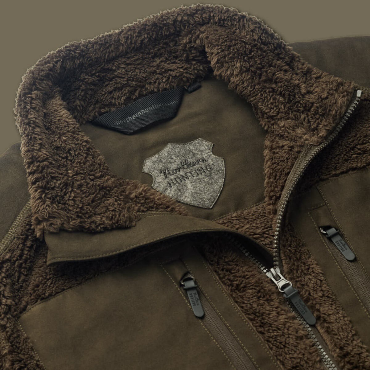 Northern Hunting - Hjort Mörkgrön - Anorak tröja