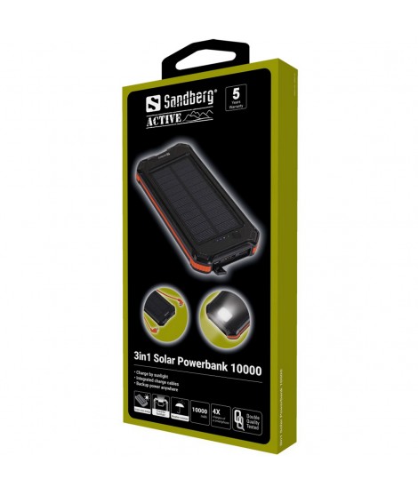 Sandberg 3in1 Solar Powerbank
