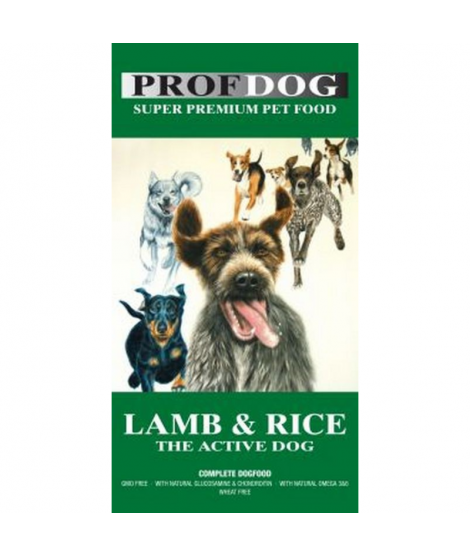 Profdog Hundfoder - Lamm och ris 12kg