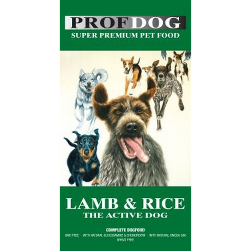 Profdog Hundfoder - Lamm och ris 12kg