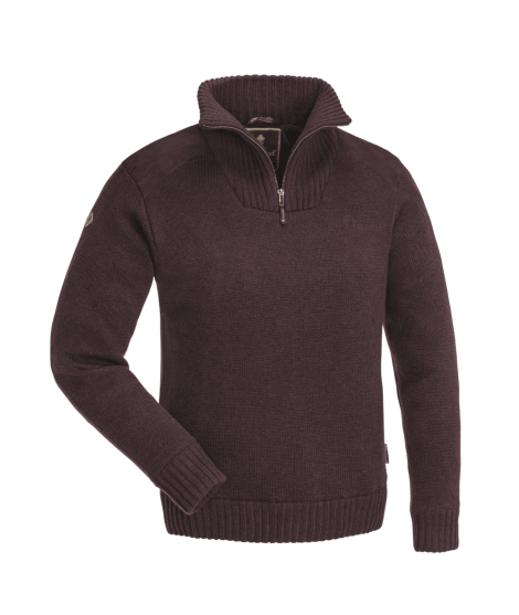 Pinewood Sweater Hurricane - Windstopper - Dark Bordeaux Mix - Ladies Mix - Ladies